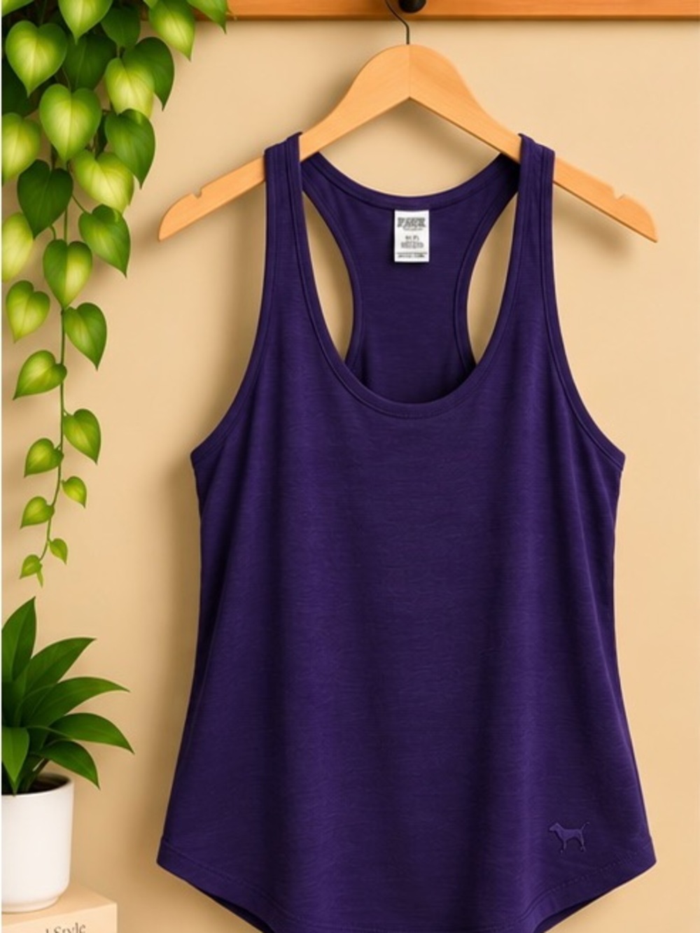 Victoria’s Secret PINK Purple Racerback Tank Top Size Small